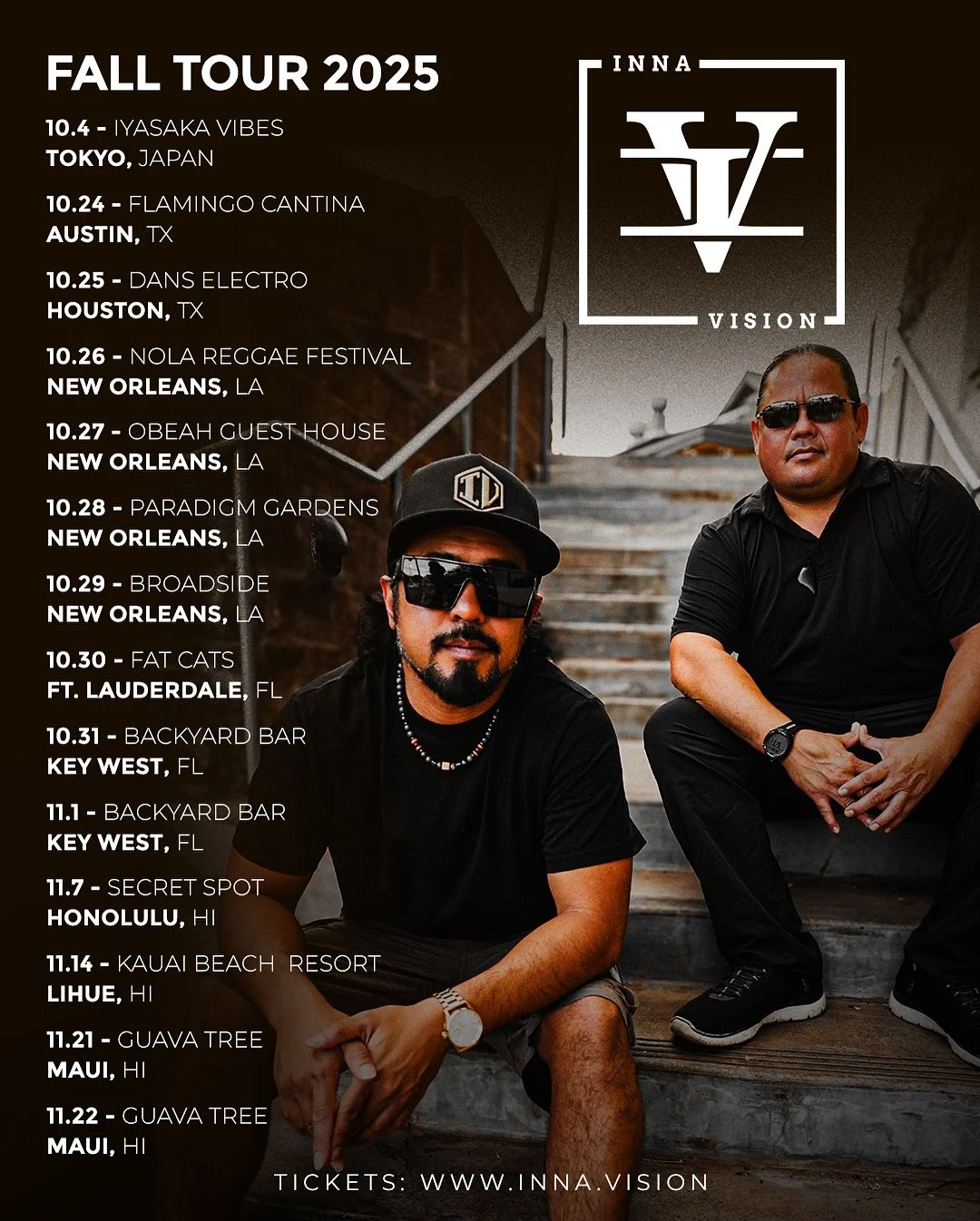 NEW ORLEANS! We been here for 3 days and it’s been nothing but love! Big thanks to everyone for the hospitality @dewdropinnnola @obeahguesthouse @nolacaribbeanexperience - It’s our last night here! We go on at 8p @broadsidenola! Hope to s