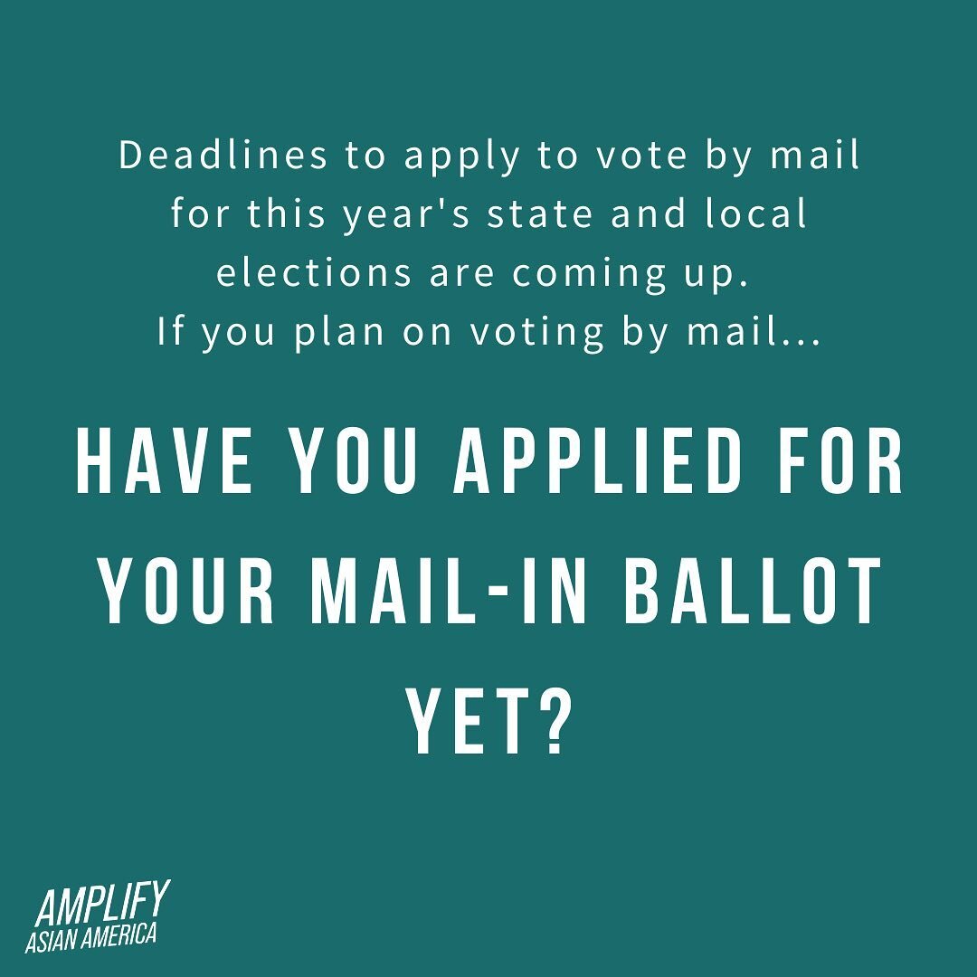 Virginia, New Jersey, and Massachusetts are just three of many states holding state and local elections this year. Are you planning on voting by mail for this year&rsquo;s elections? Deadlines to apply to vote by mail are coming up! Applications, dea