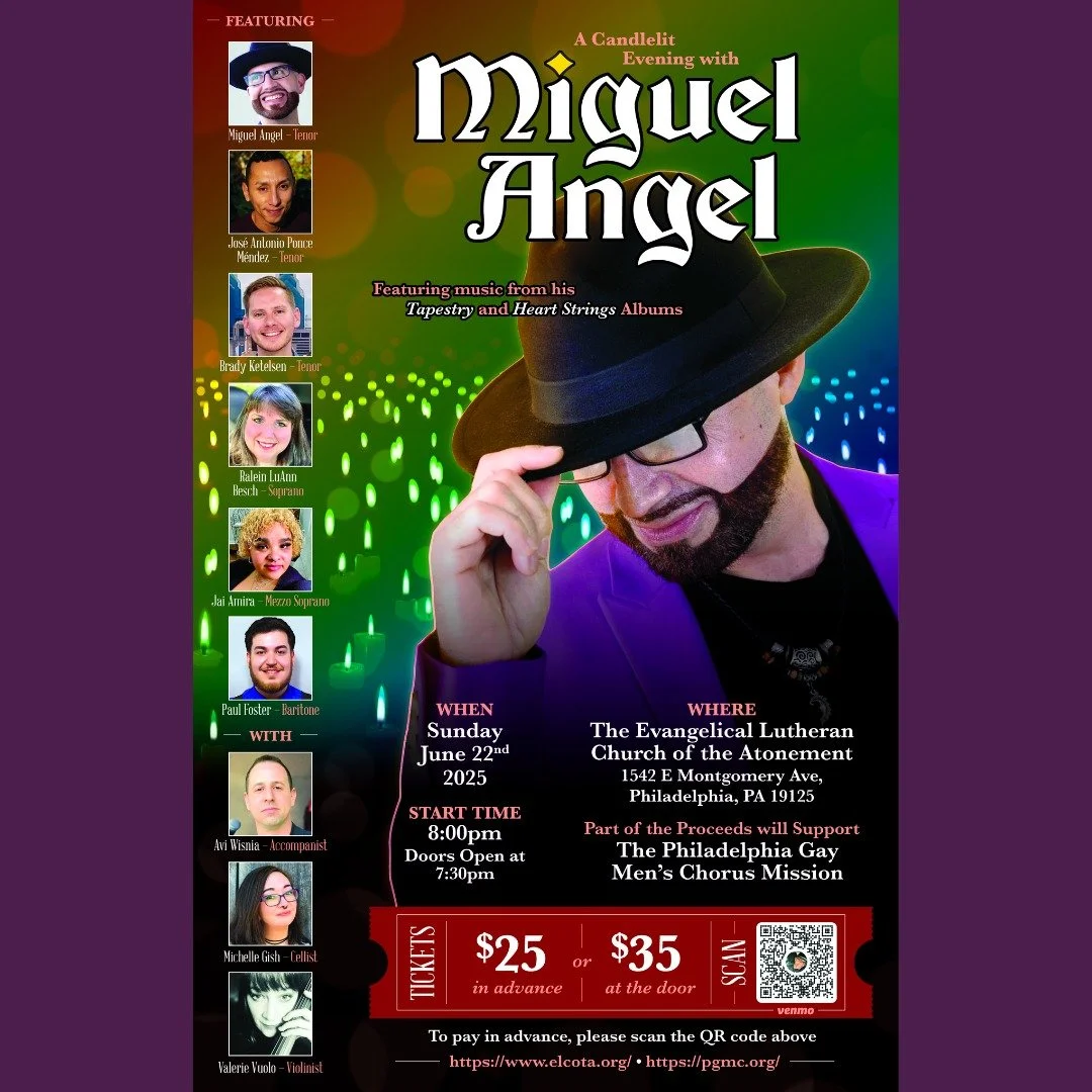 Sunday, June 22, 2025
Doors Open 7:30 pm
Start Time 8:00 pm

At Atonement!

Supporting @philagmc 

#philadelphia #lgbtq #fishtownphiladelphia #affirmingchurch #progressivechristianity