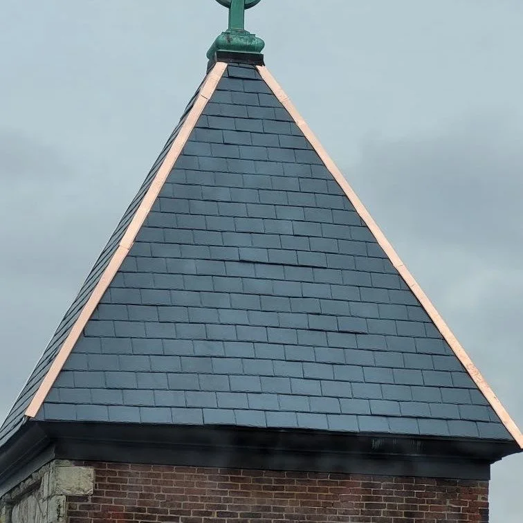 The steeple roof is complete!