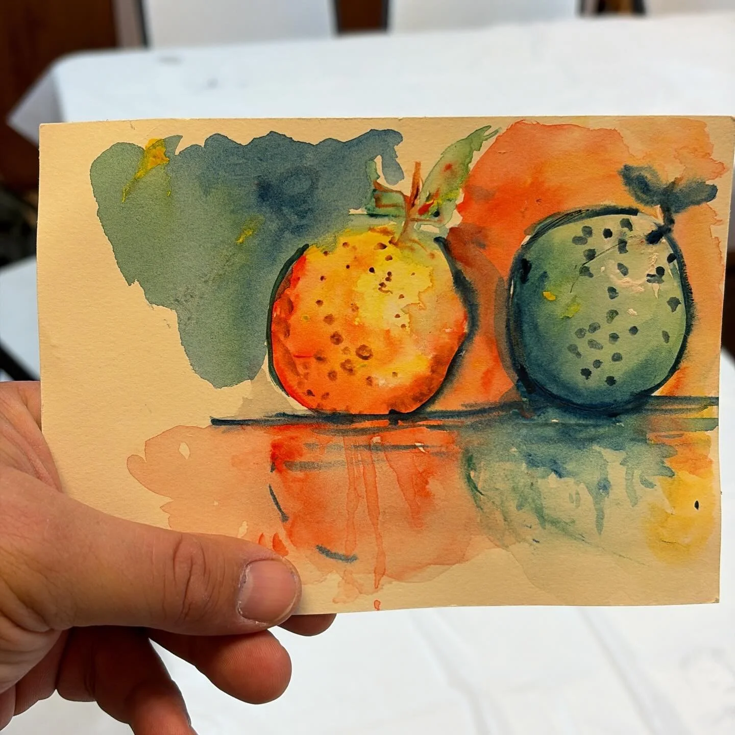 Probably my favorite student piece this year! #watercolor