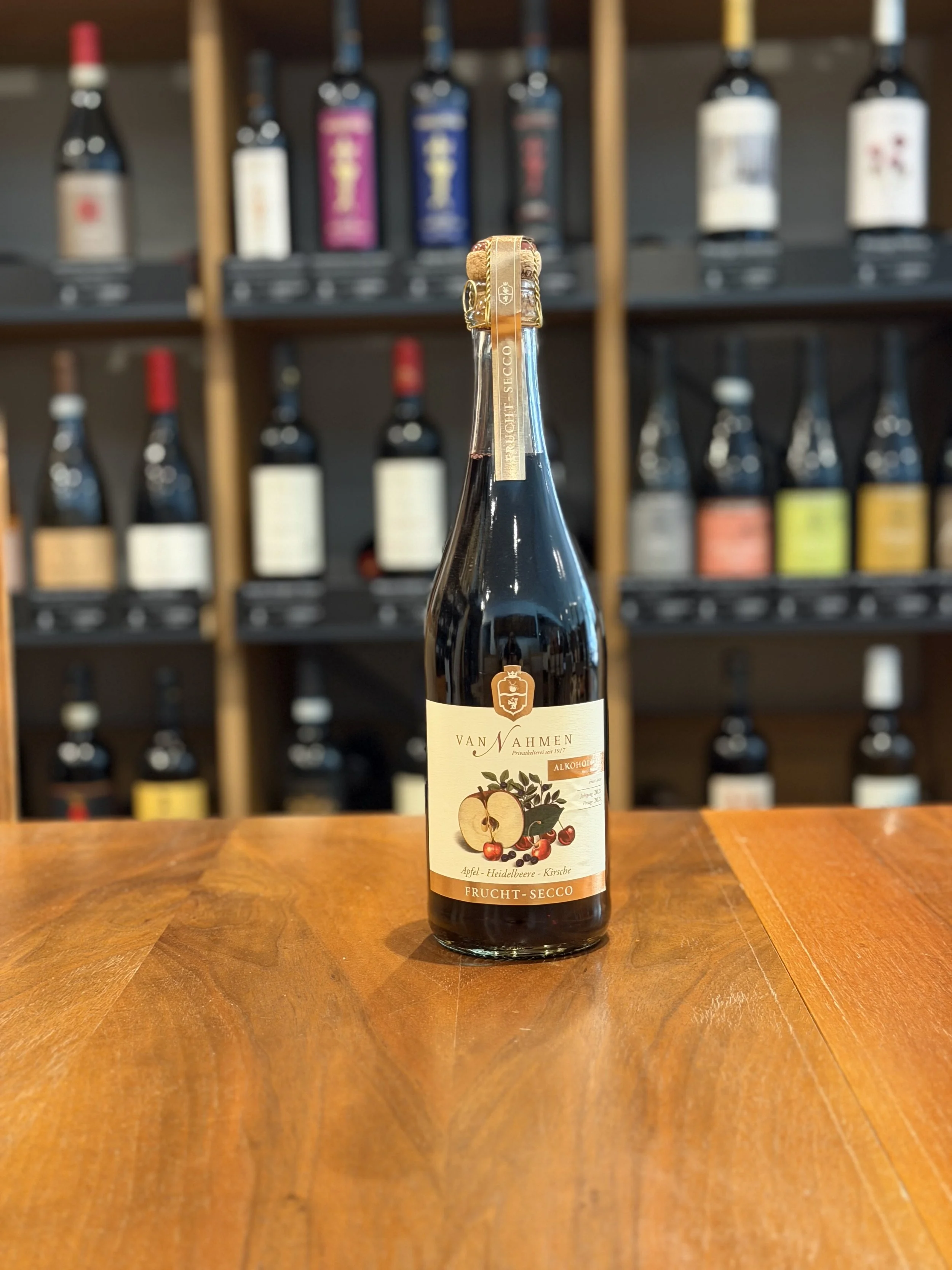 Frucht-Secco | Apfel-Heidelbeere-Kirsche - Obstkelterei van Nahmen