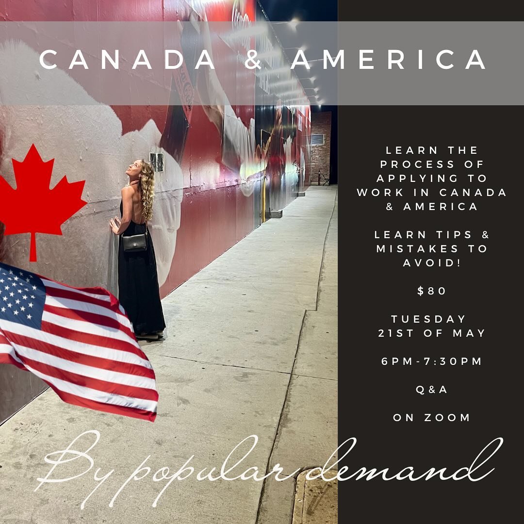 BY POULAR DEMAND 🇨🇦 🇺🇸 WORKING IN CANADA &amp; AMERICA online zoom 🍁 

Join @kylie.loveday in this 1.5 hour zoom session to learn all about applying to work in Canada and America as an actor 🎥 

This workshop is based on Kylie&rsquo;s own exper