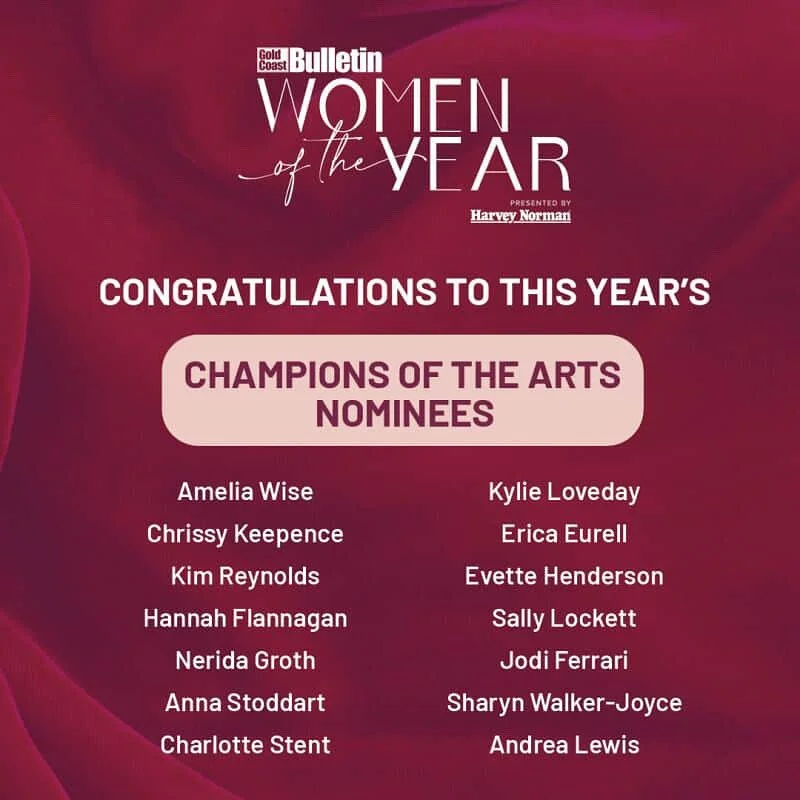 Congrats to our Co-Founder @kylie.loveday on being nominated “Champion of the Arts” among many other fantastic women for the @gcbulletin ‘Women of the Year Awards’ π©· 
It’s so nice for all these women to be recognised f