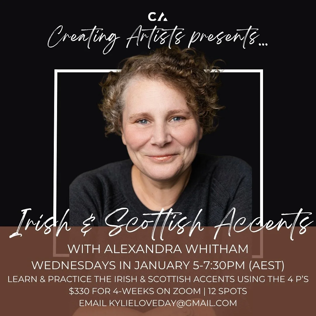 We&rsquo;re SO EXCITED TO ANNOUNCE that we&rsquo;re hosting an IRISH &amp; SCOTTISH ACCENT SERIES on ZOOM in JANUARY 2026 🇮🇪 🏴󠁧󠁢󠁳󠁣󠁴󠁿 

Taught by experienced dialect coach and lecturer Alexandra Whitham&hellip; You will not only learn the acc