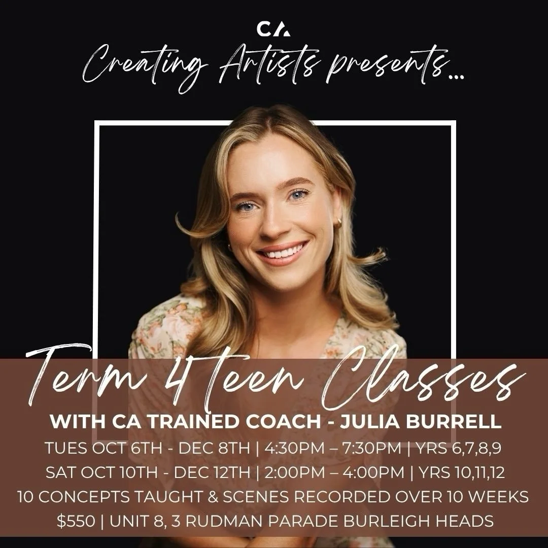✨ TERM 4 YOUTH CLASSES with @juliaa_burrell ✨ and this term is a particularly special one as JULIA LANDED A DREAM ROLE ❤️

Julia has booked a role filming overseas next year, which means Term 4 will be her final term teaching for a little while befor