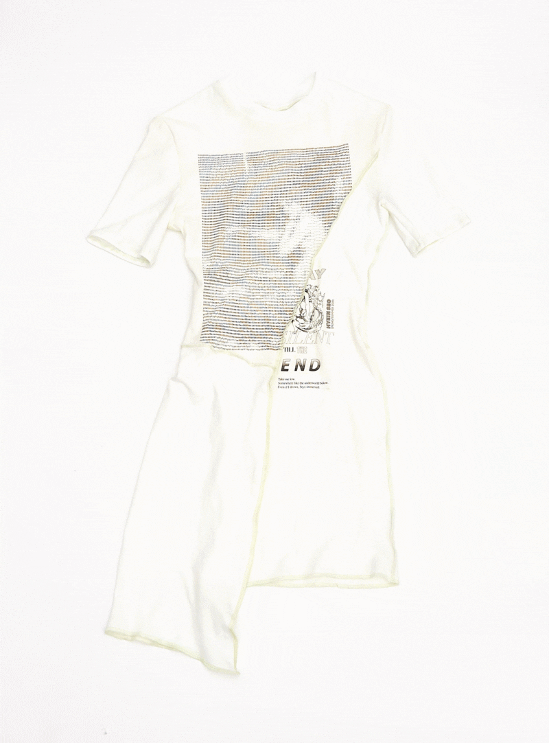 TWISTED JERSEY DRESS $240