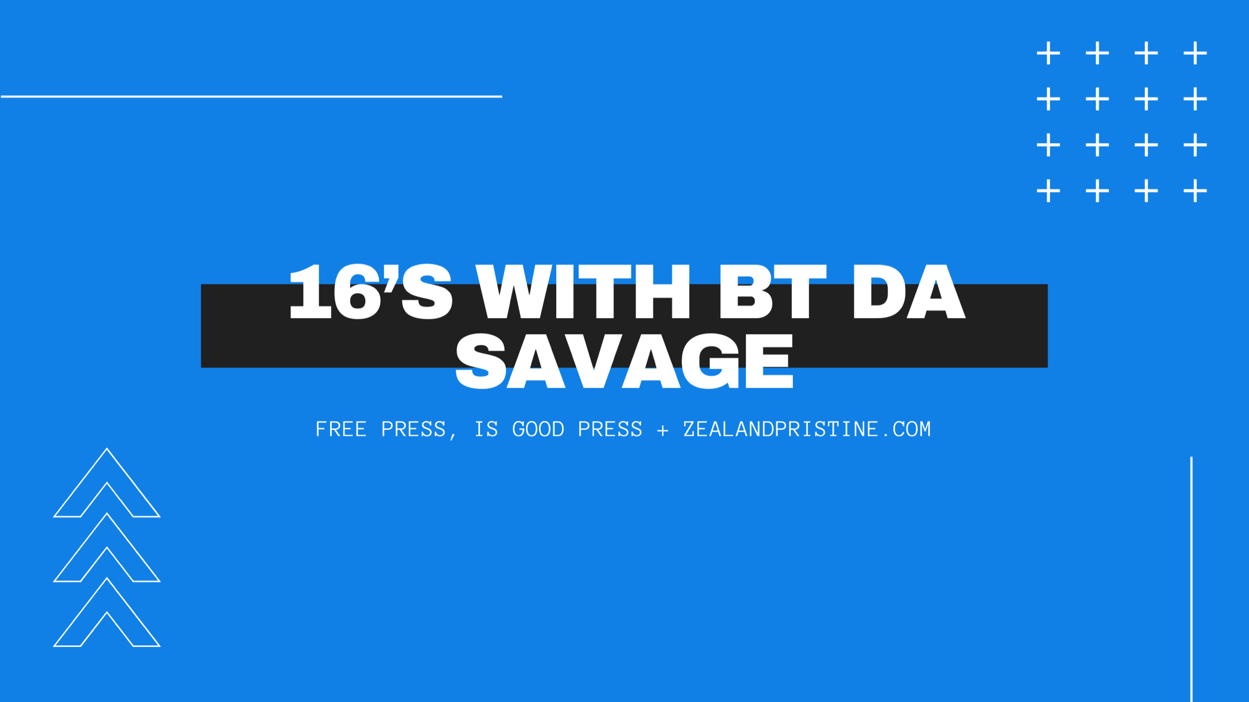 16s with  BT Da Savage