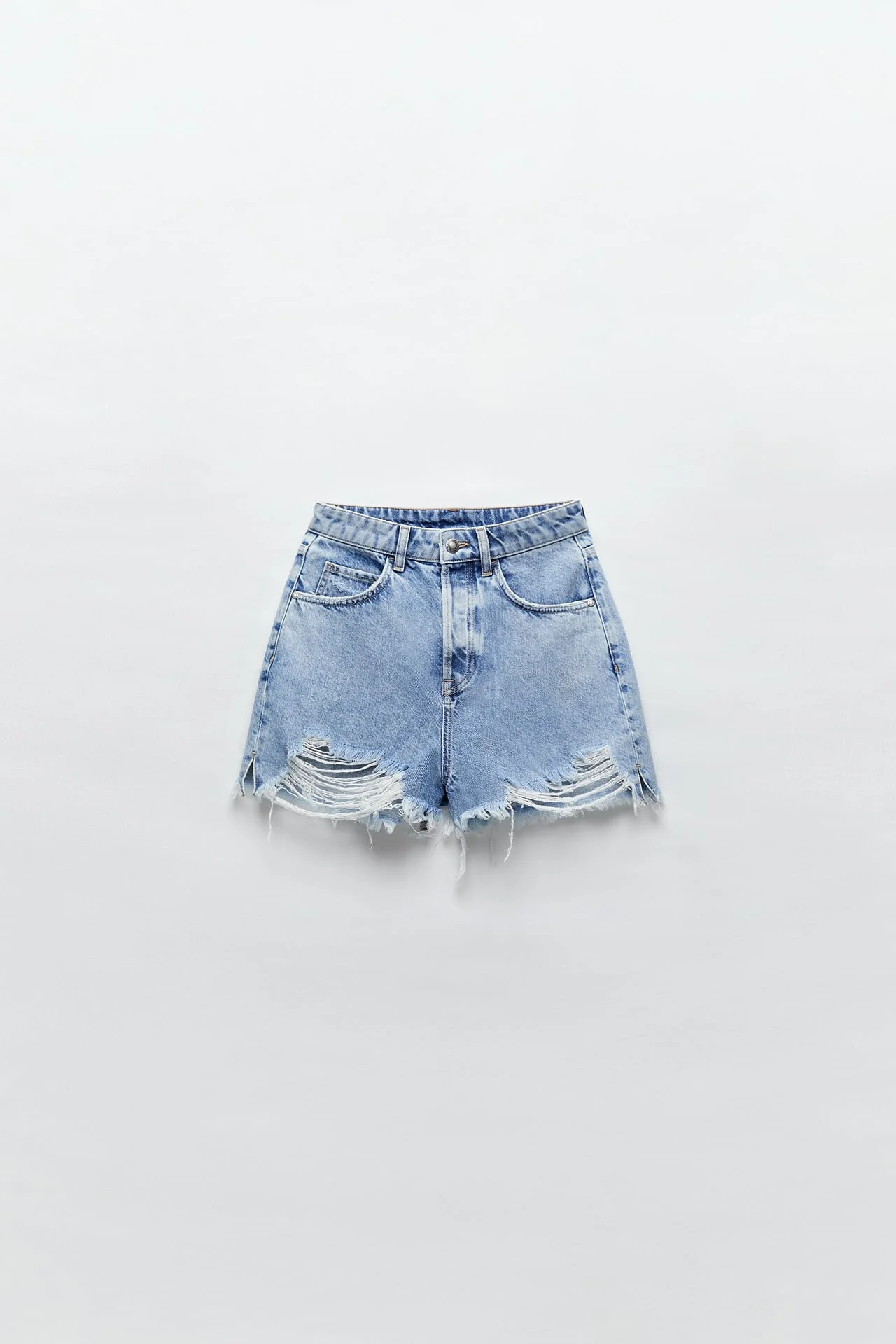 HIGH RISE RIPPED SHORTS, $35.90