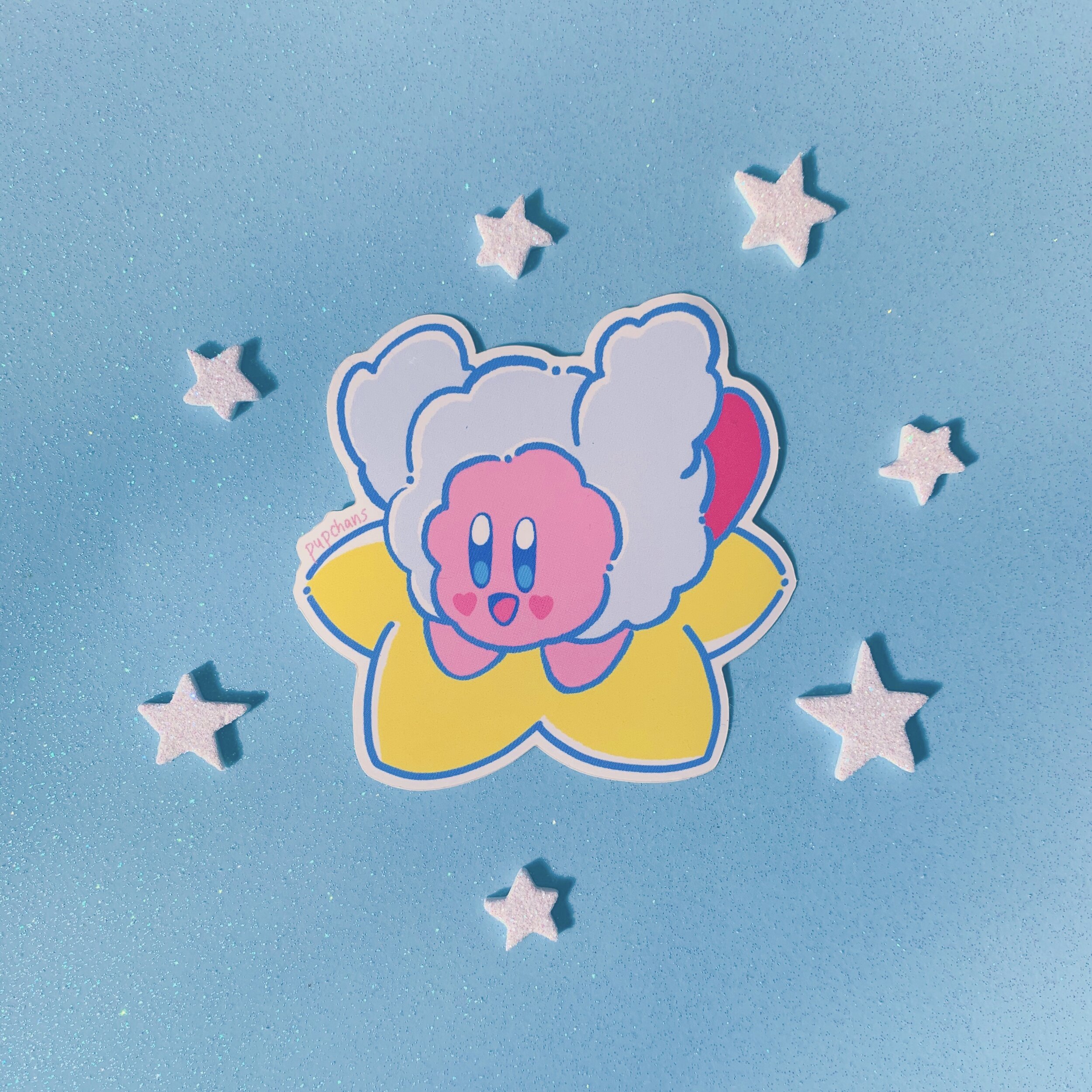Pup Kirby Vinyl Sticker