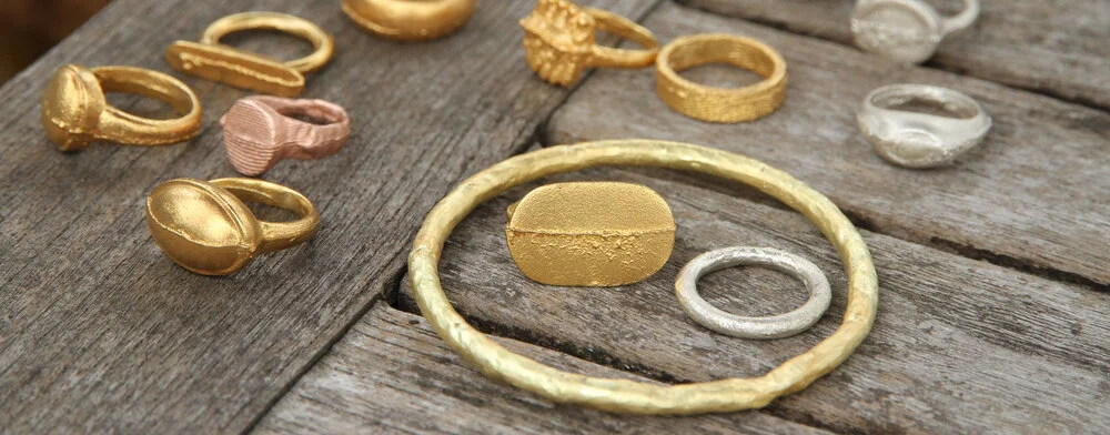 Recycled gold jewellery by Sian Evans 