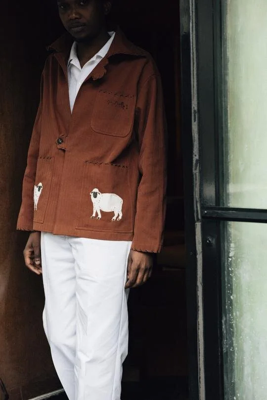 Upcycled menswear by Emily Adams Bode