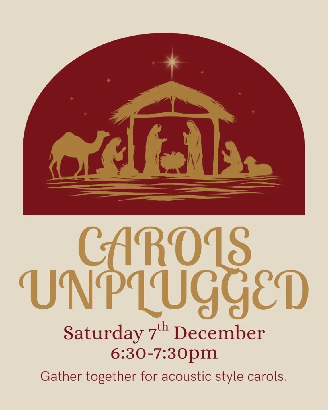 Come let us adore him!
Come join us for an intimate, acoustic style Gathering✨