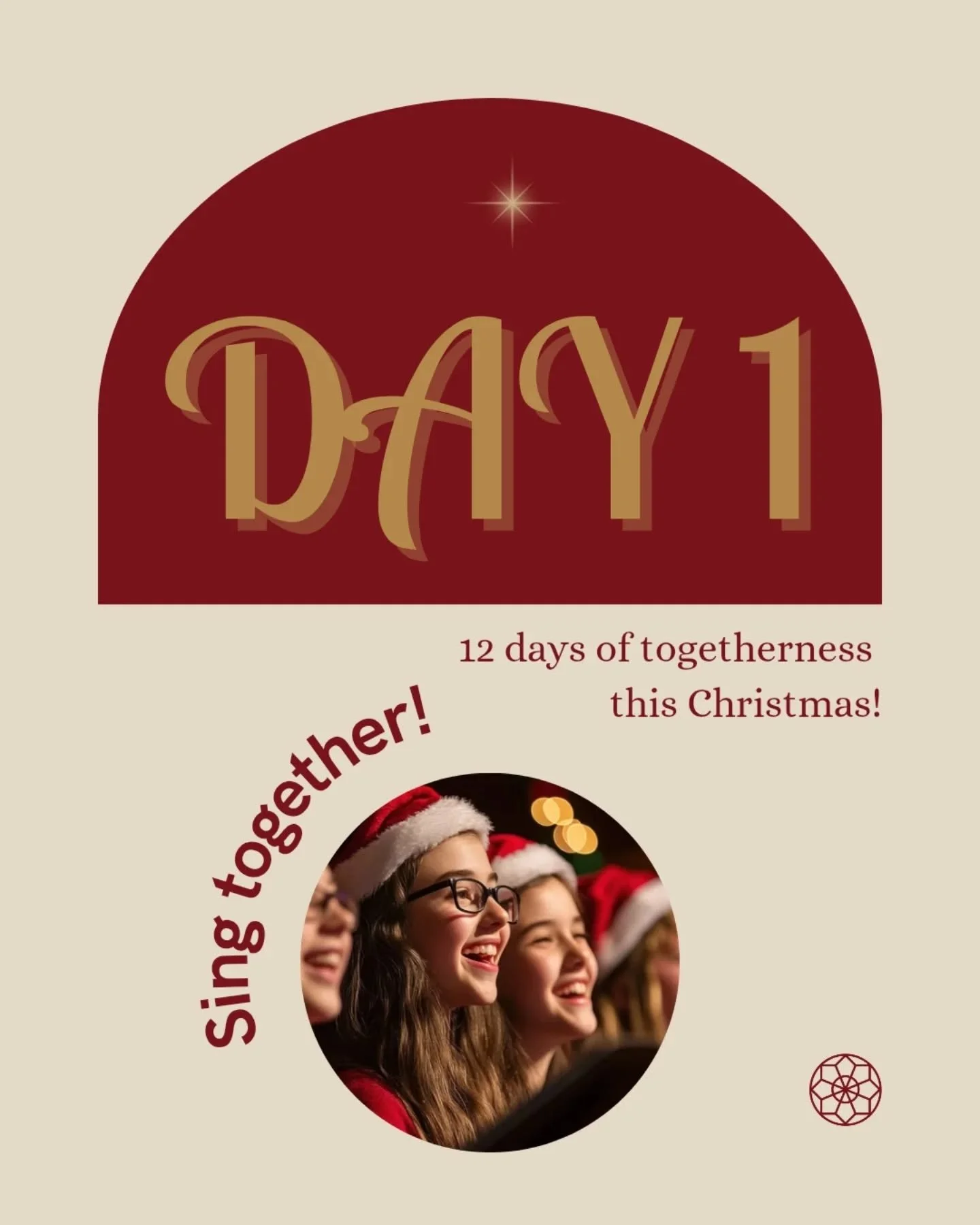 Day 1... Of 12 days of togetherness this Christmas!

Sing together 🎶 why not come to one of our Carol services tomorrow to sing a few carols? ⬇️

Carols For Everyone at 10:30am
Carols By Candlelight at 6:30pm