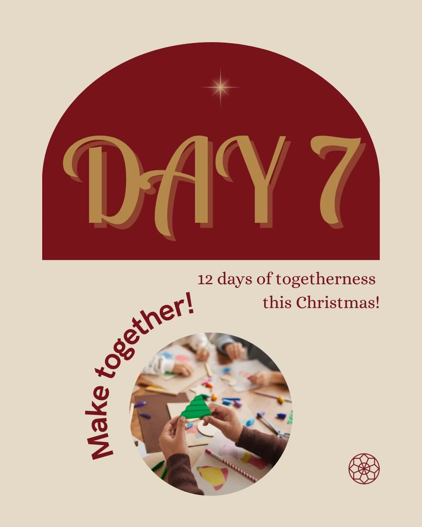 Day 7&hellip; Of the 12 days of togetherness this Christmas!

Make together! Get crafty this Christmas with your loved ones and make a Christmas gift out of paper, pens or whatever you&rsquo;ve got!