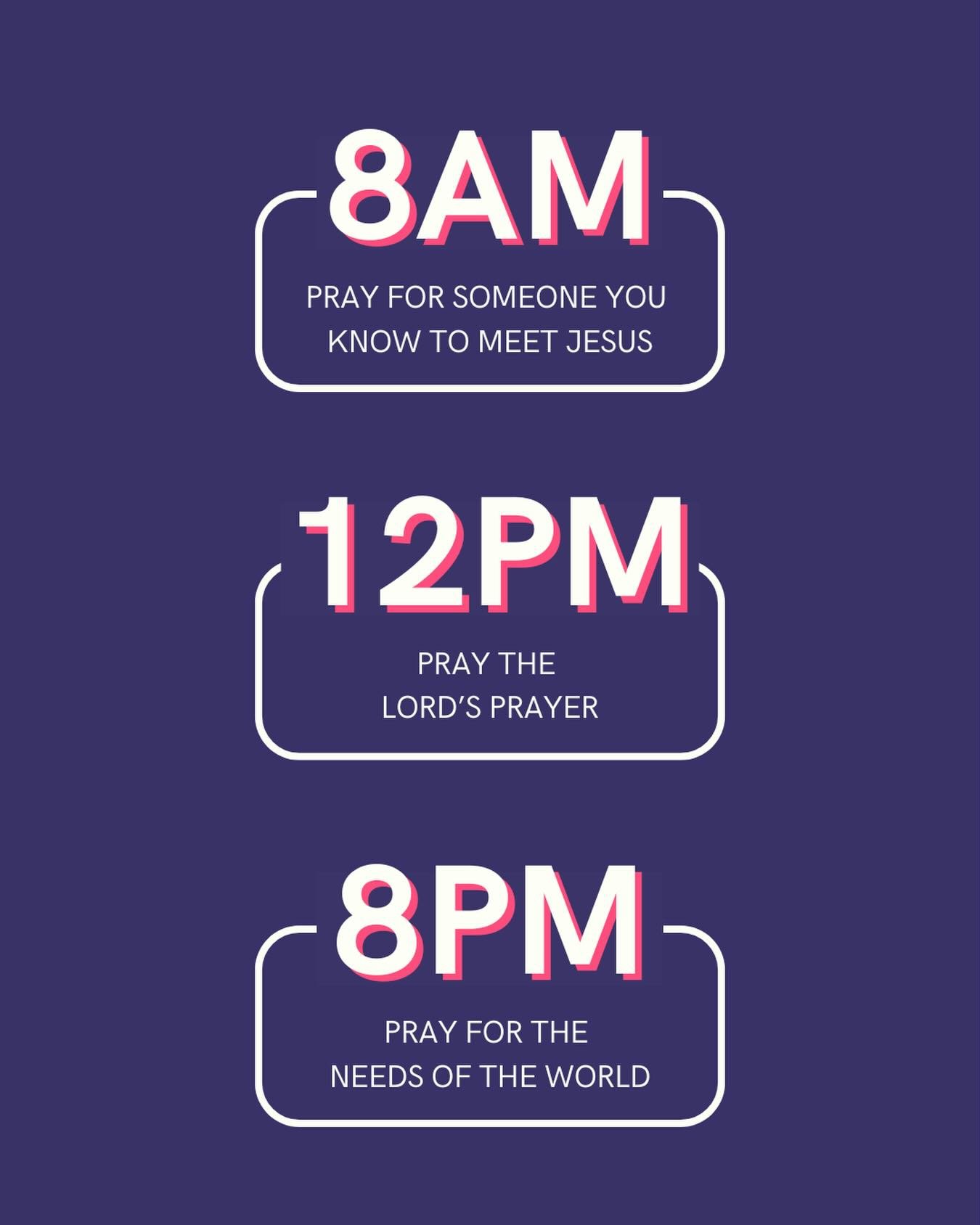 Need a prayer rhythm throughout Pray First? Why not try 8-12-8? 🙏🙏🙏