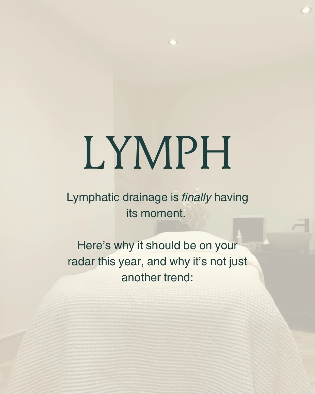 TLDR? Self care means loving your lymphatic system 💙