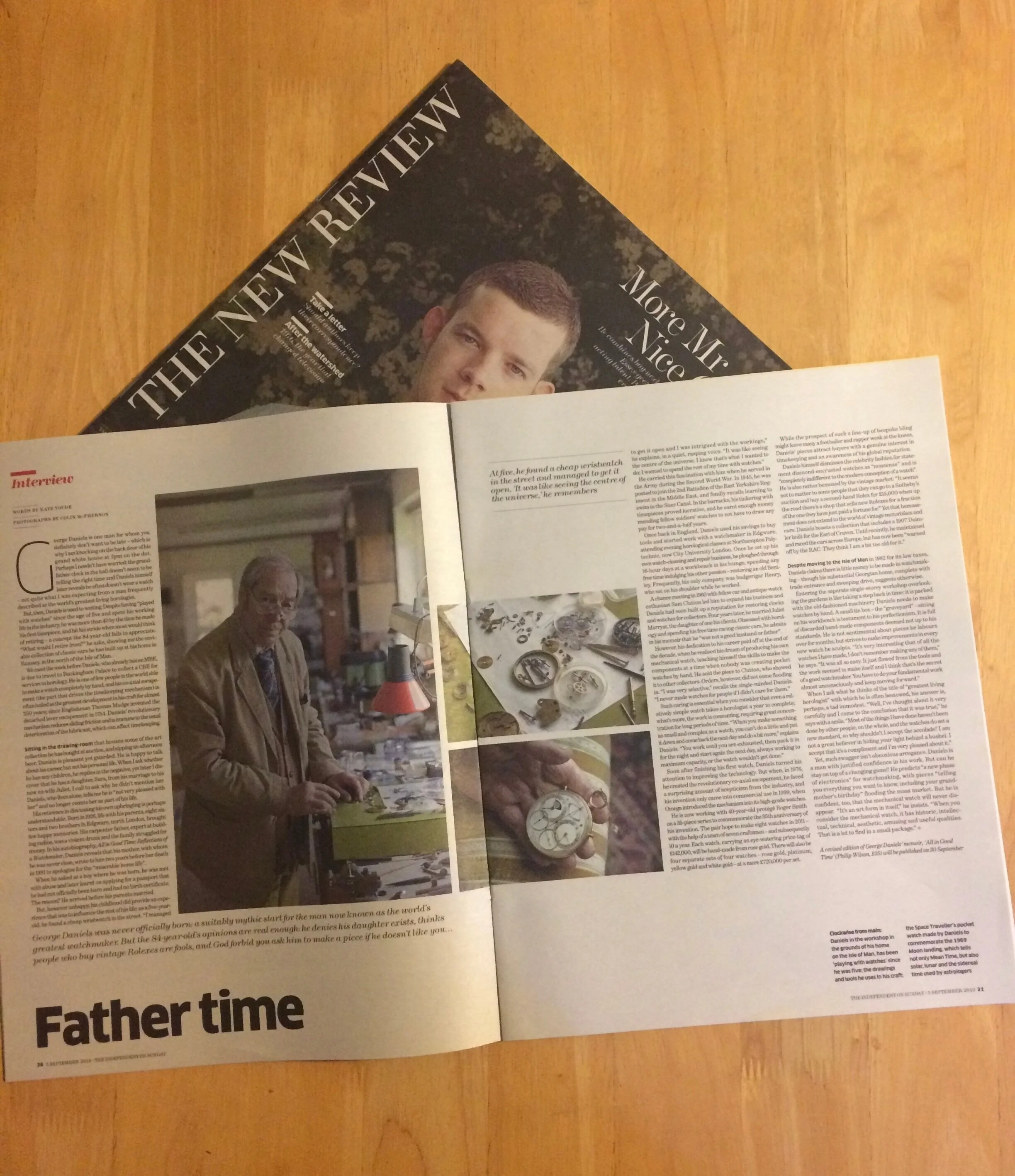 The Independent on Sunday: Father time