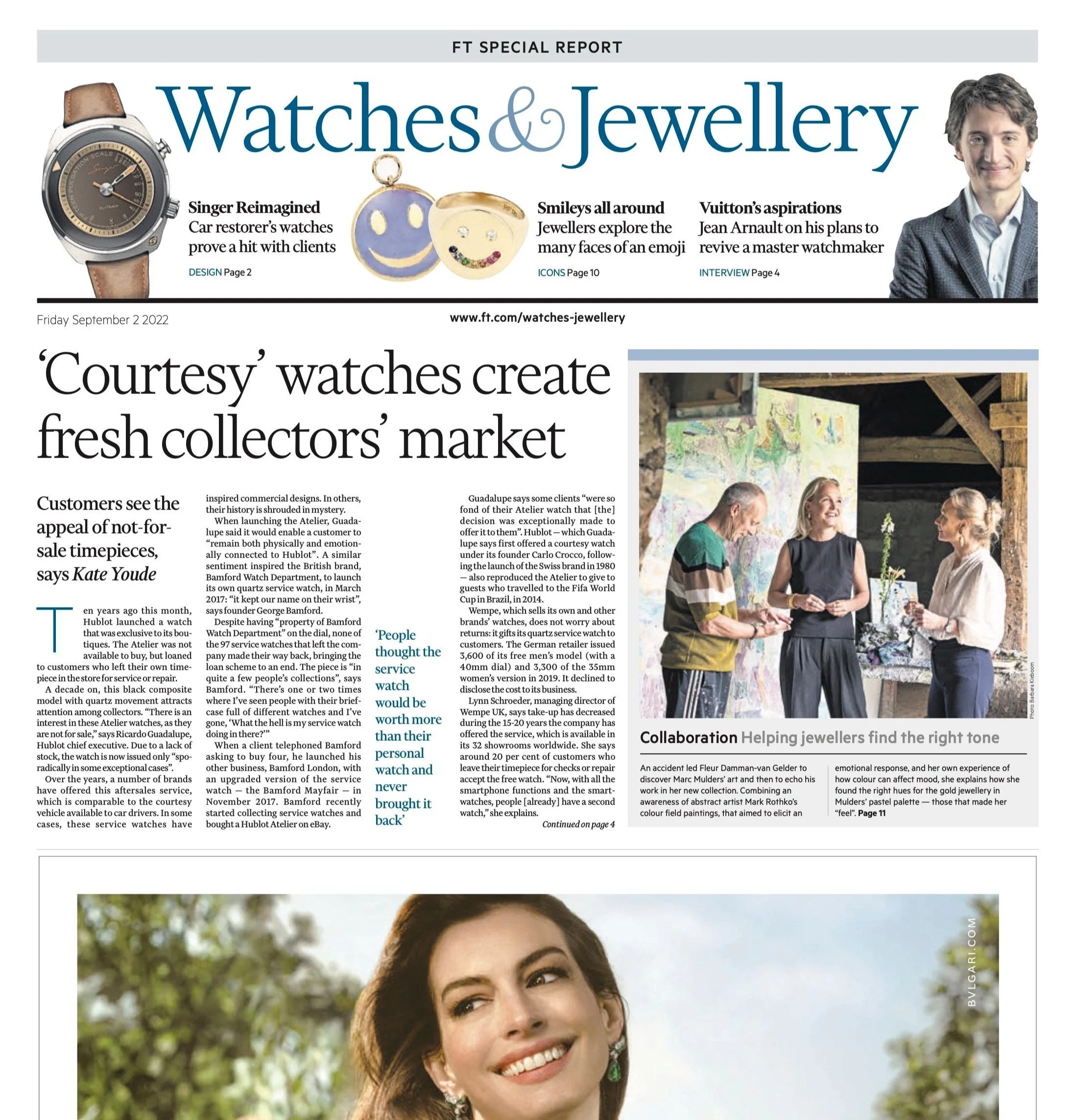 Financial Times: ‘Courtesy’ watches create fresh collectors’ market