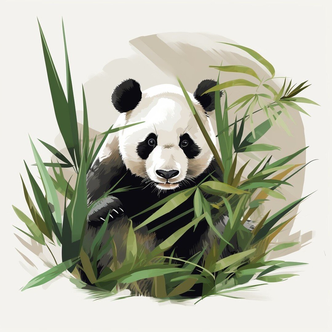 Dagens AI illustration. Cute panda fra sit bambus skjul. 

Det virker som om Midjourney allerede har gemt mine pr&aelig;ferencer 🤔 Den kommer i hvert fald hurtigere i n&aelig;rheden af noget jeg godt kan lide 👍🏼 Pr&oslash;vede lige at lave en med 