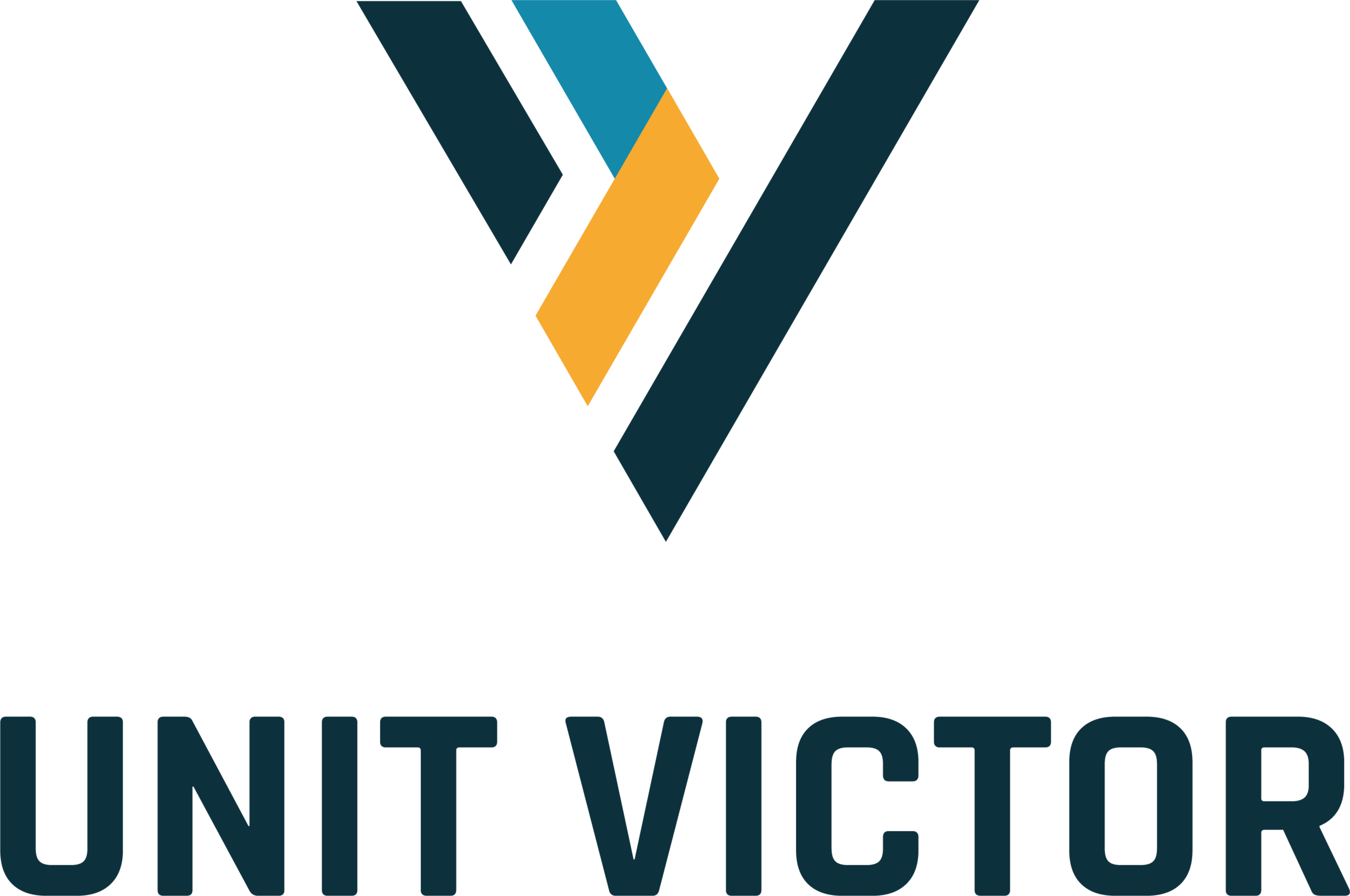 Logo Unit Victor met naam donker