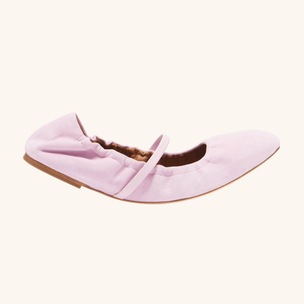   Malone Souliers Cher Suede Ballet Flats, $210  