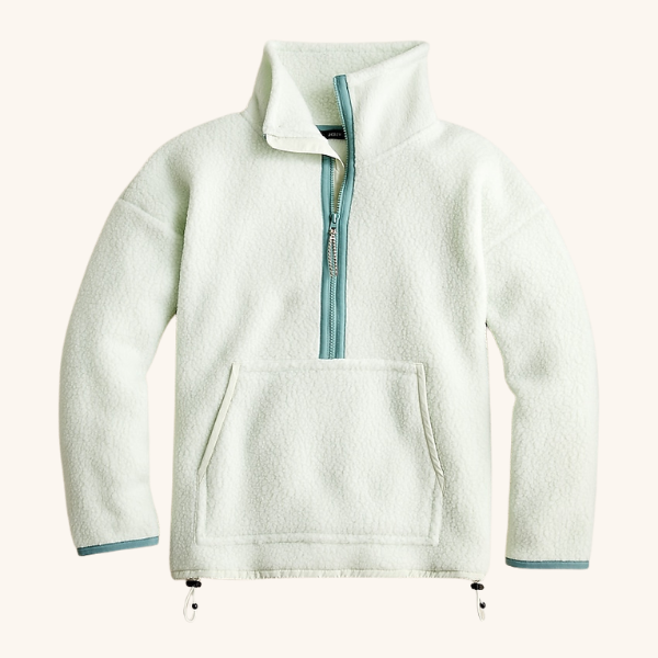   J.Crew Polartec Fleece Half-Zip Pullover, $82.50  