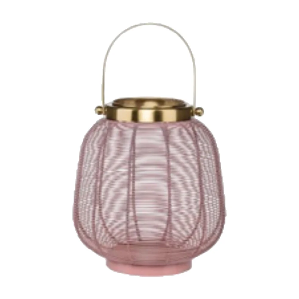 Lantern - Blush & Brass