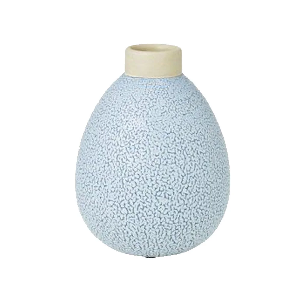 Bud Vase - Speckled Ceramic - Blue