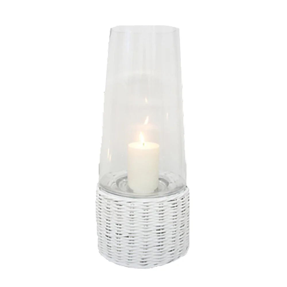 Hurricane Cane And Glass - White