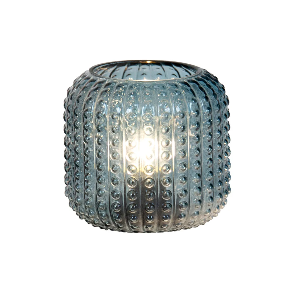 Hurricane Bubbled Glass - Light Blue