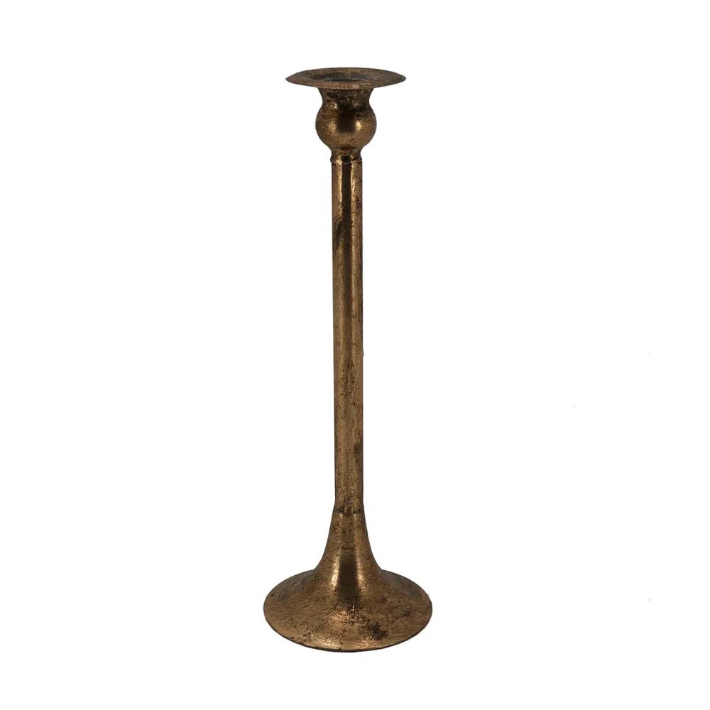 Candlestick Rustic Curved - Gold
