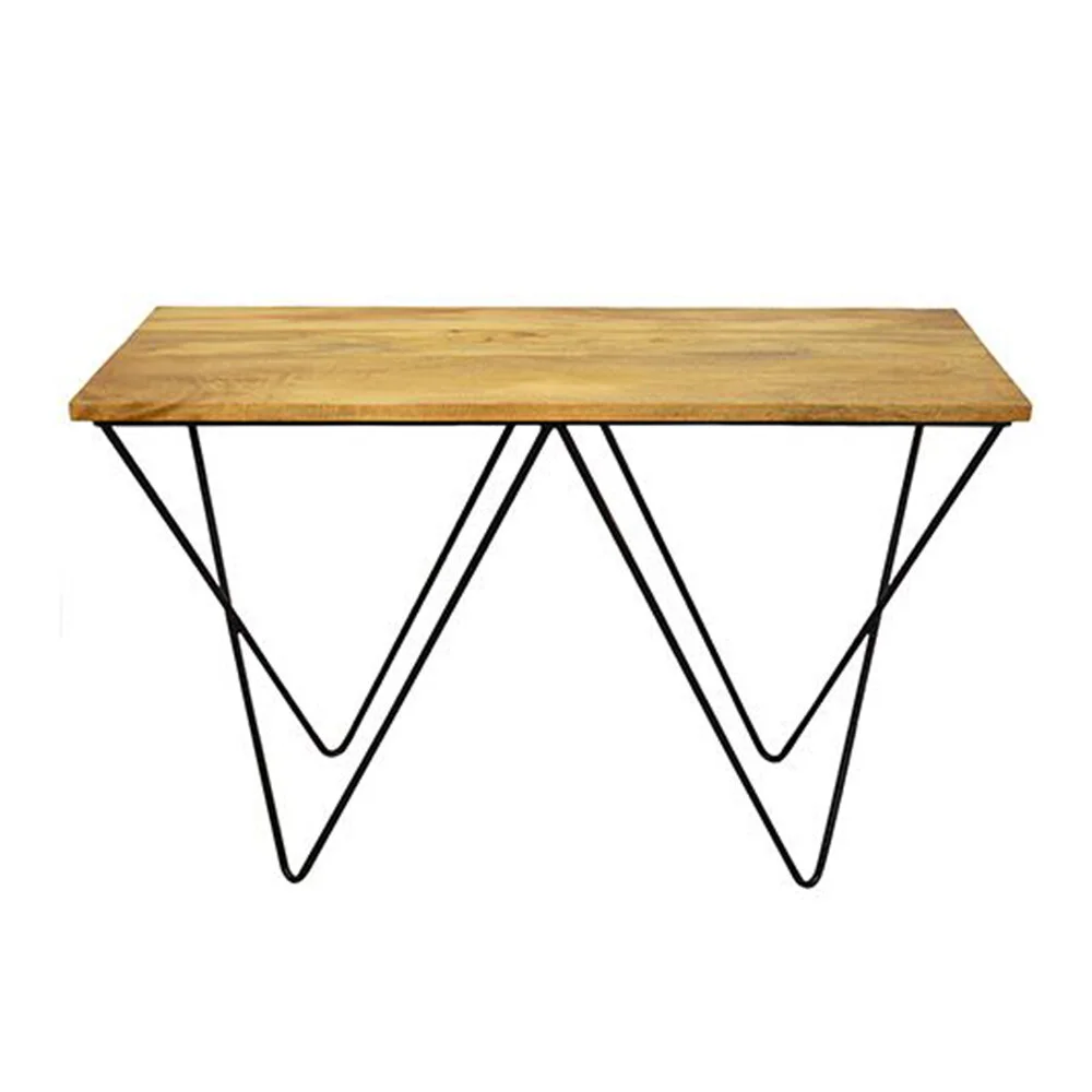 Timber Console with Black Legs