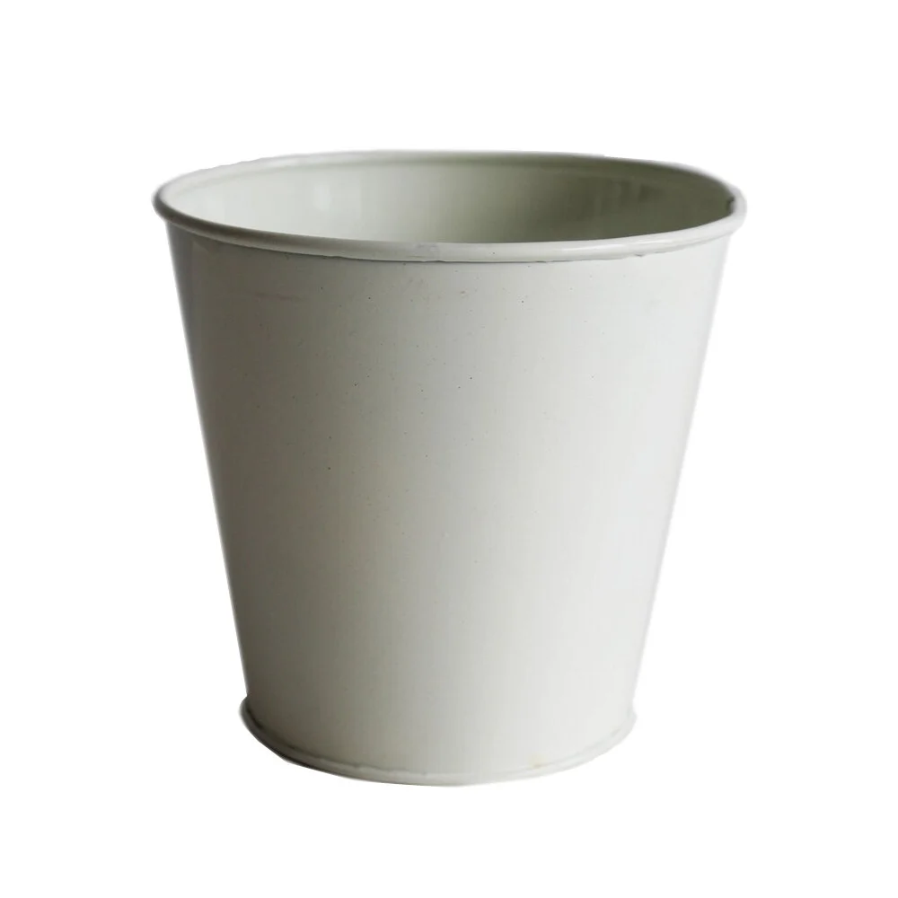 Metal Pot - Cream