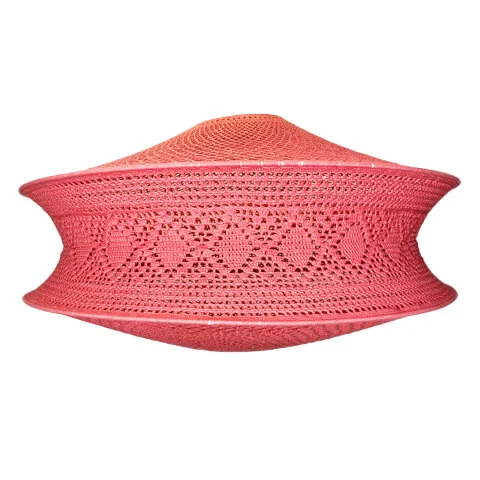 CHANDELIER HAND CROCHET - DARK PINK - 40cmH x 80cmD.jpg