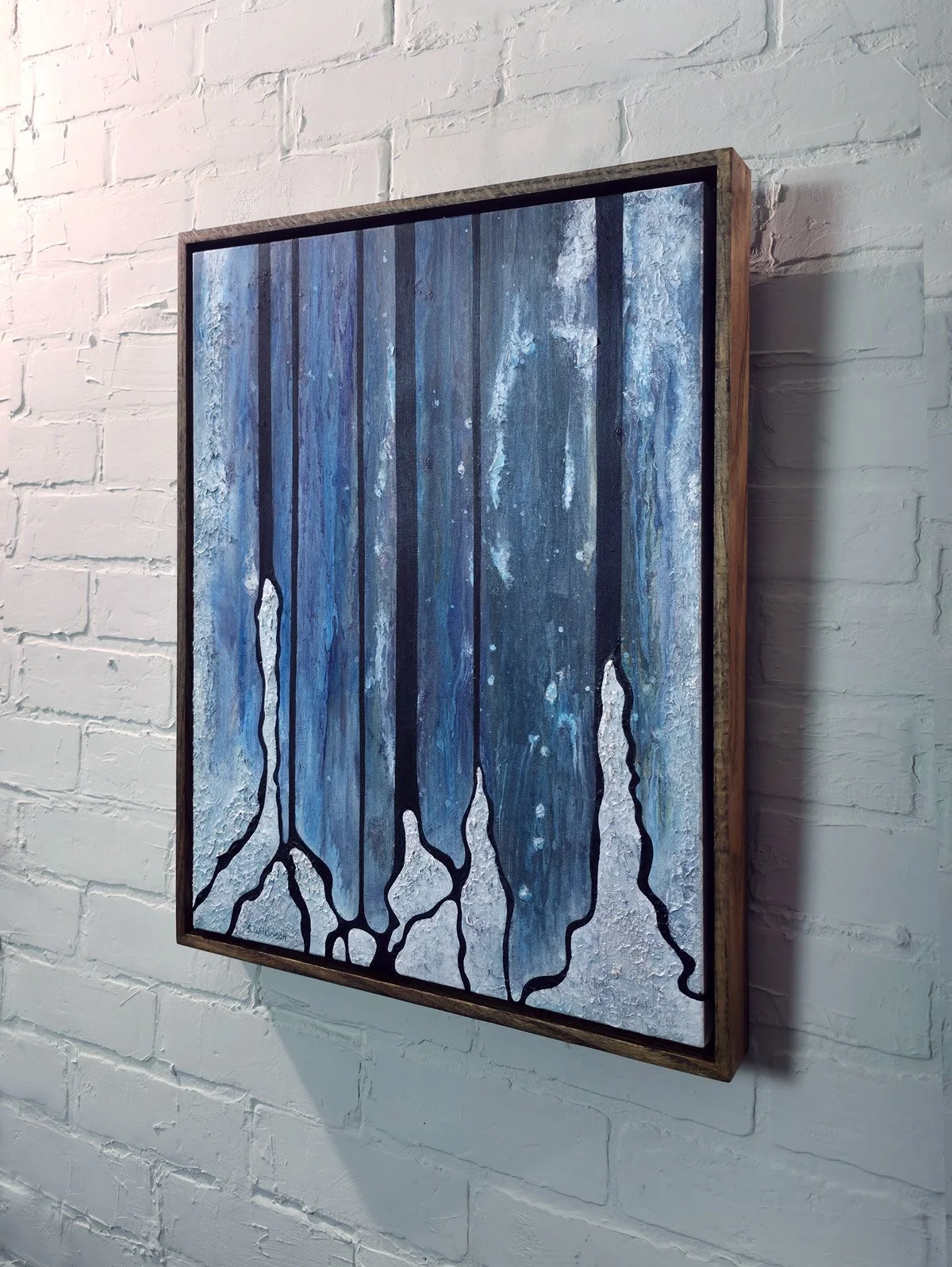 Waterfalls | 17.25" x 21.25" x 2" Framed - Sonia Wilkinson
