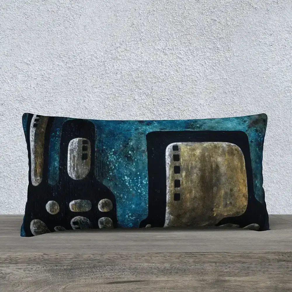 Made with Coffee | Pillow Cover | 24x12 in