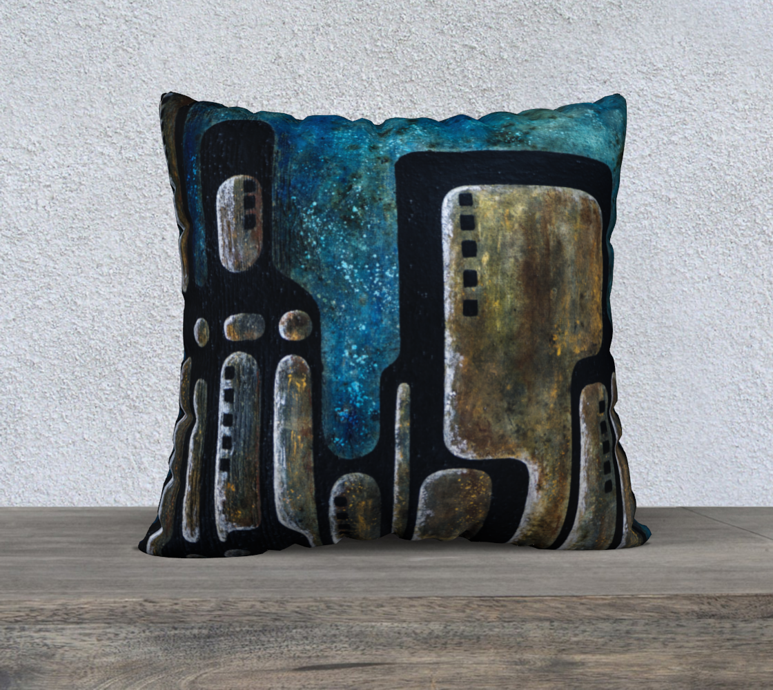 Made with Coffee Pillow 22x22in