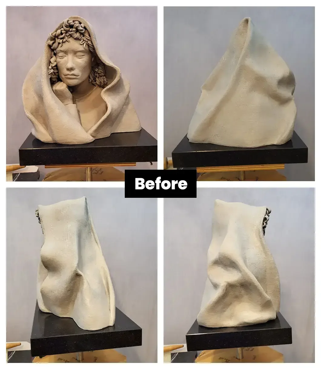 Cara Lawson-Ball - End of Day Sculpture - all sides Before (Copy)