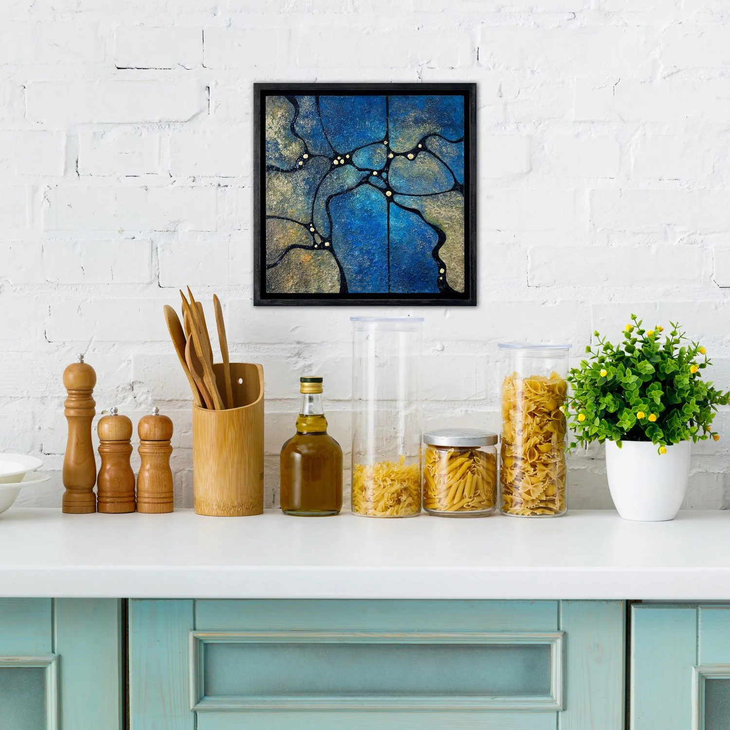 Dreams | 11.25" x 11.25" x 2" Framed - Sonia Wilkinson
