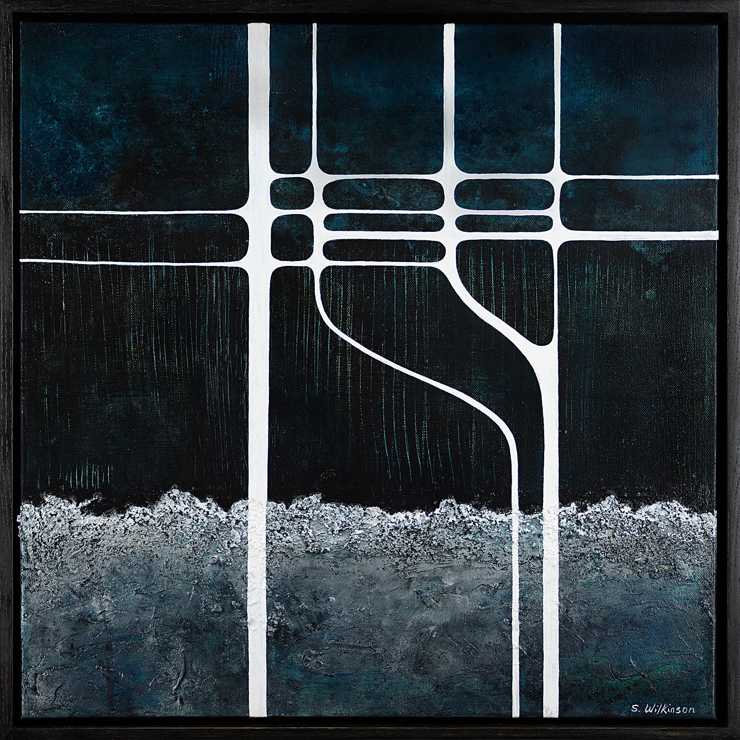 Bridge | 21.25" x 21.25" x 2" Framed