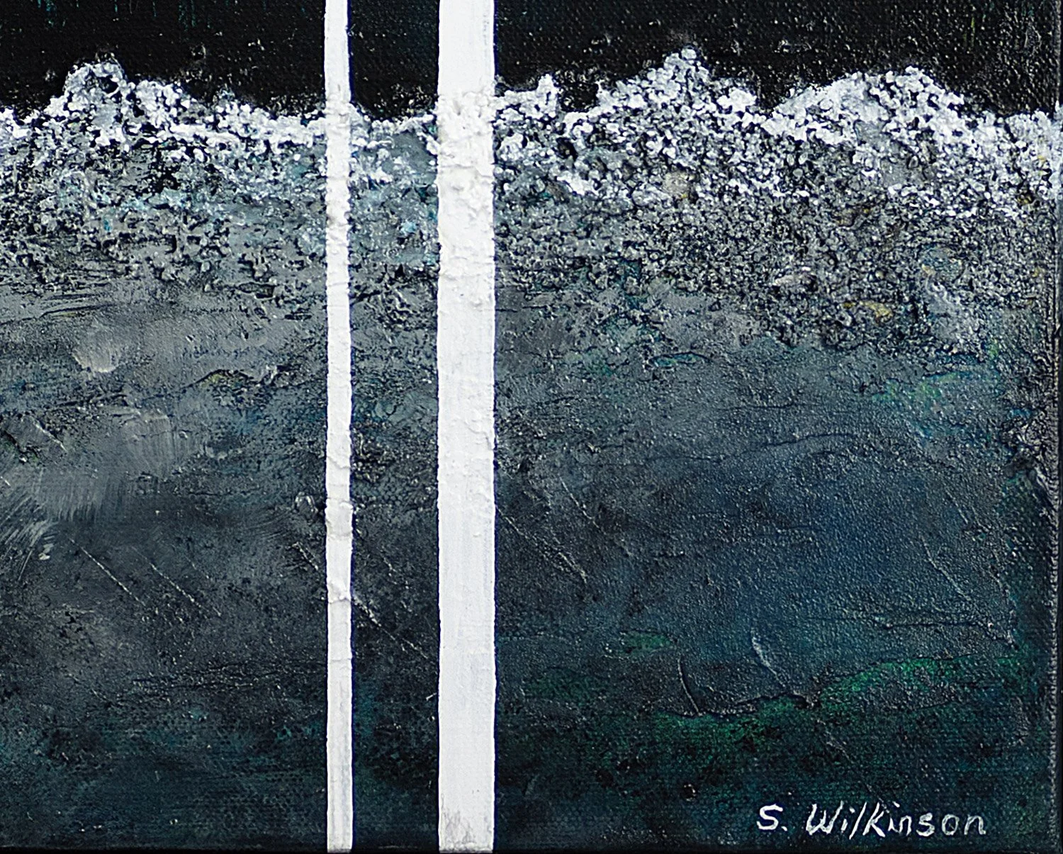 Bridge | 21.25" x 21.25" x 2" Framed - Sonia Wilkinson
