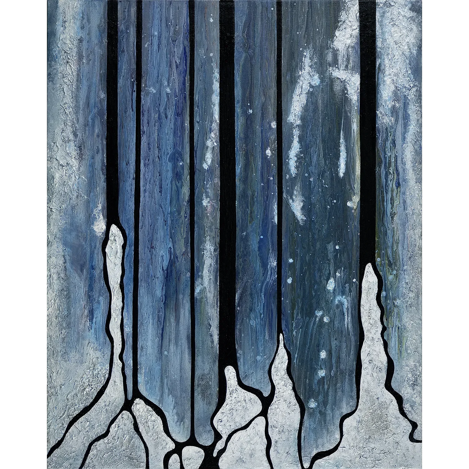 Waterfalls | 17.25" x 21.25" x 2" Framed - Sonia Wilkinson