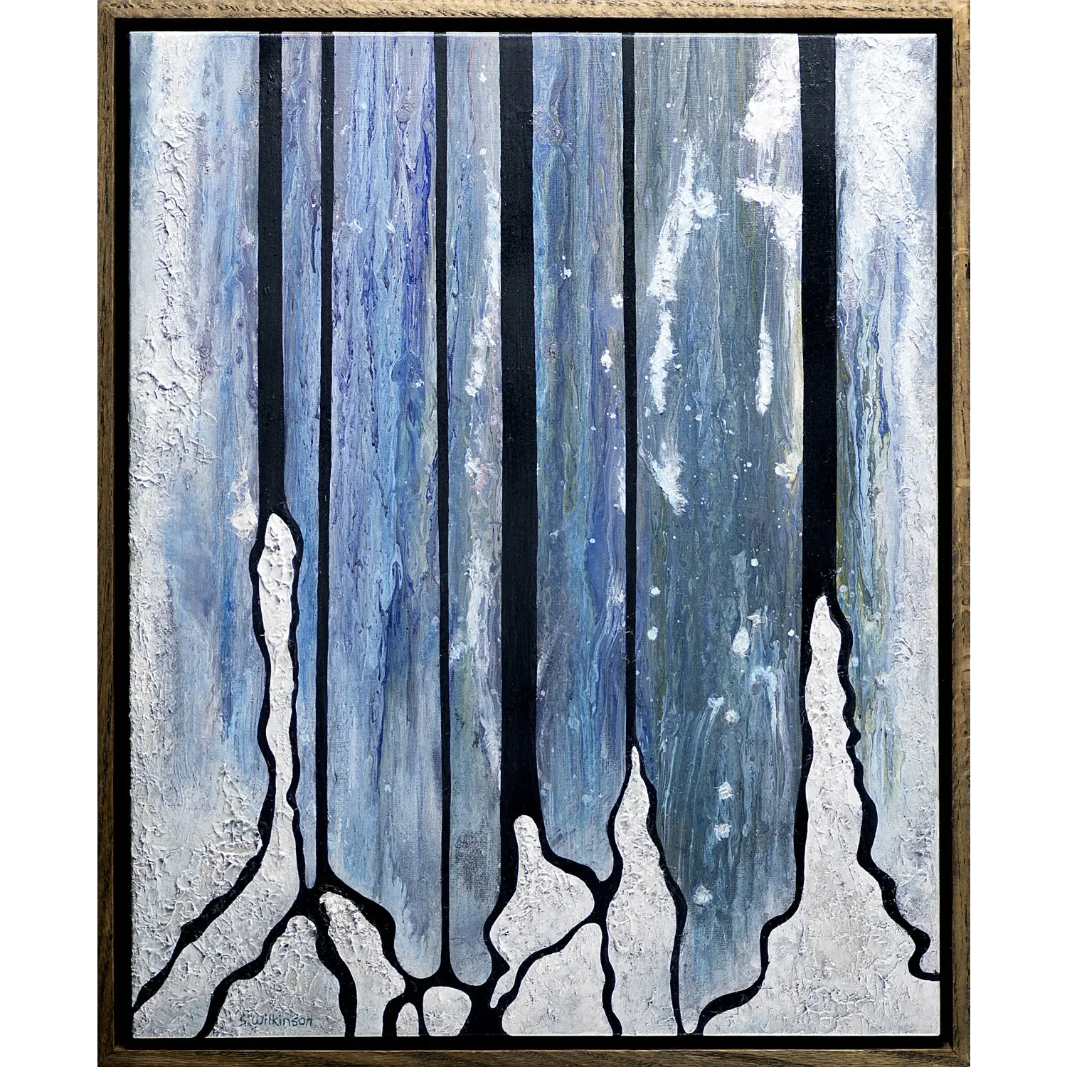 The Falls on Ice | 17.25" x 21.25" x 2" Framed