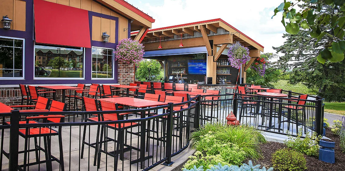 Monk's Bar & Grill Outdoor Bar Wisconsin Dells, Wisconsin — Friede