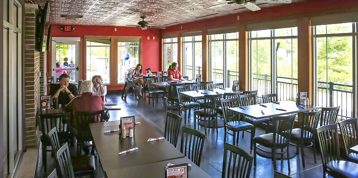Monk's Bar & Grill Outdoor Bar Wisconsin Dells, Wisconsin — Friede