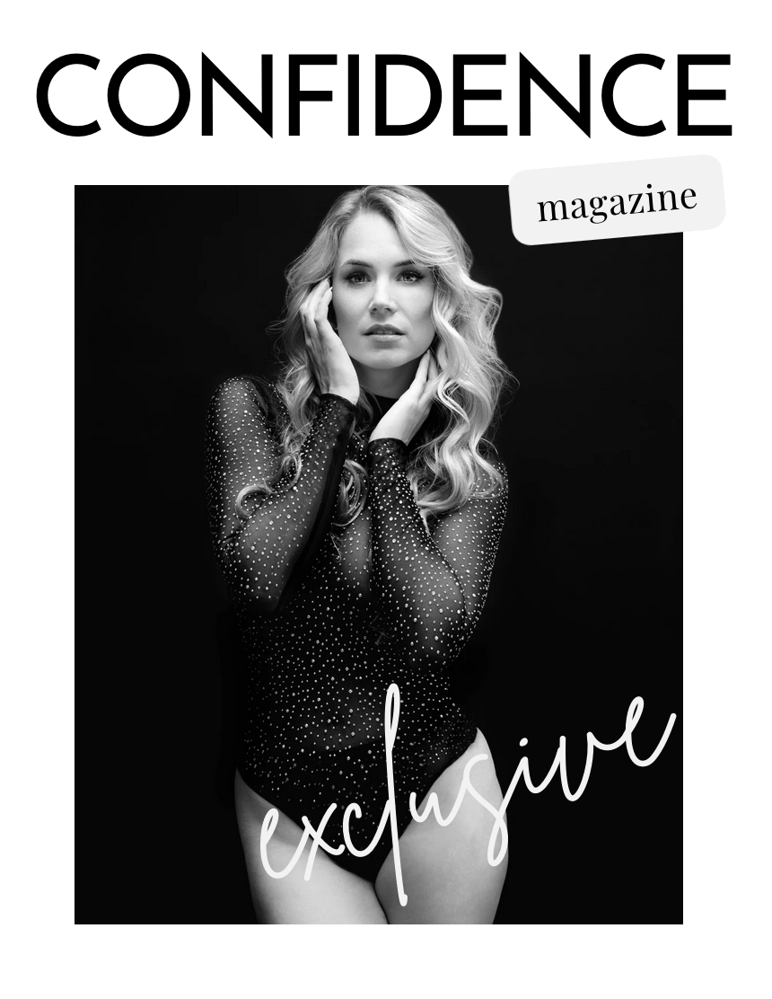 Vrouw op cover magazine