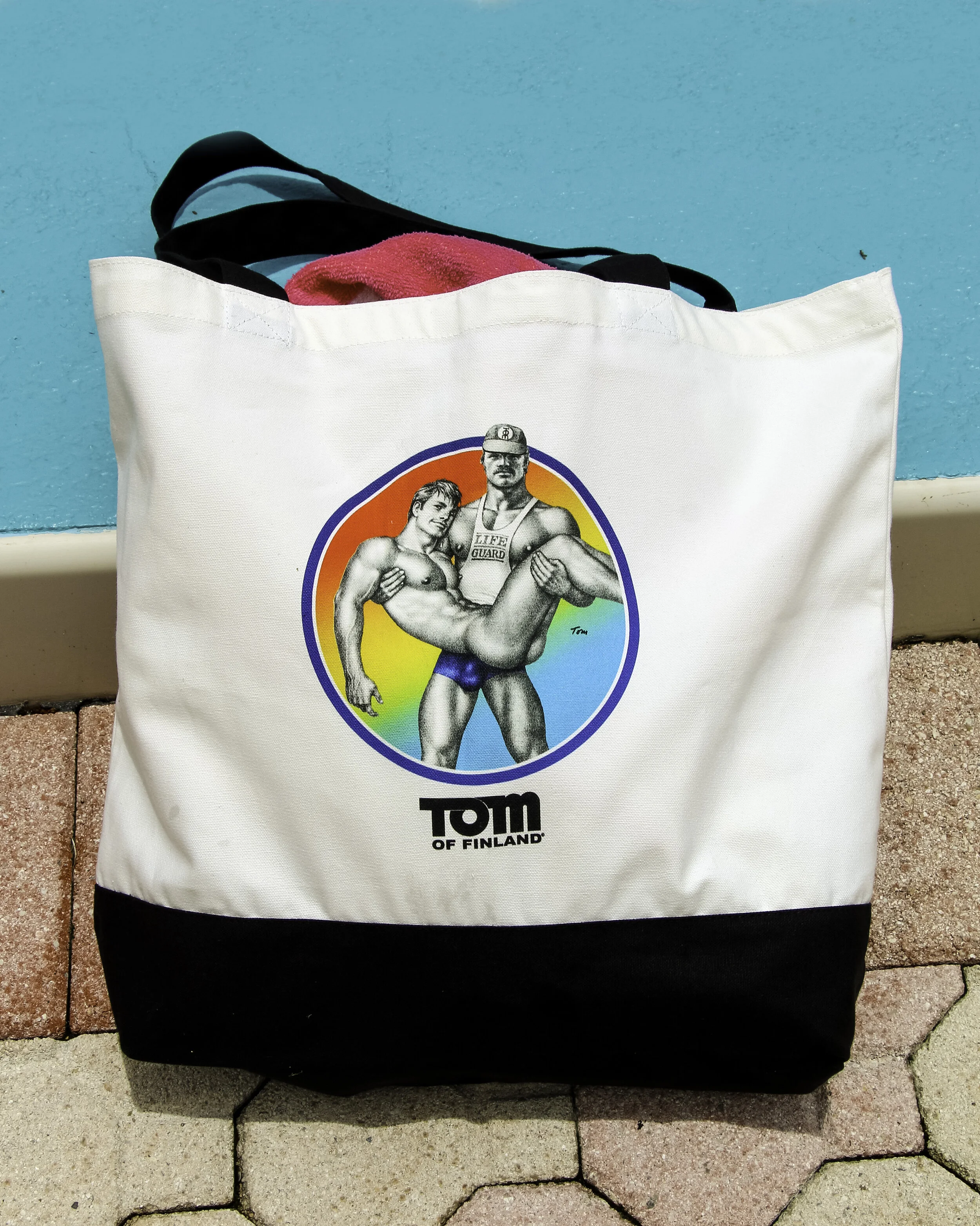 Sac Fourre-tout Tom Of Finland Graffiti - Toile De Coton - Art Gay - Occasion Très Bon état