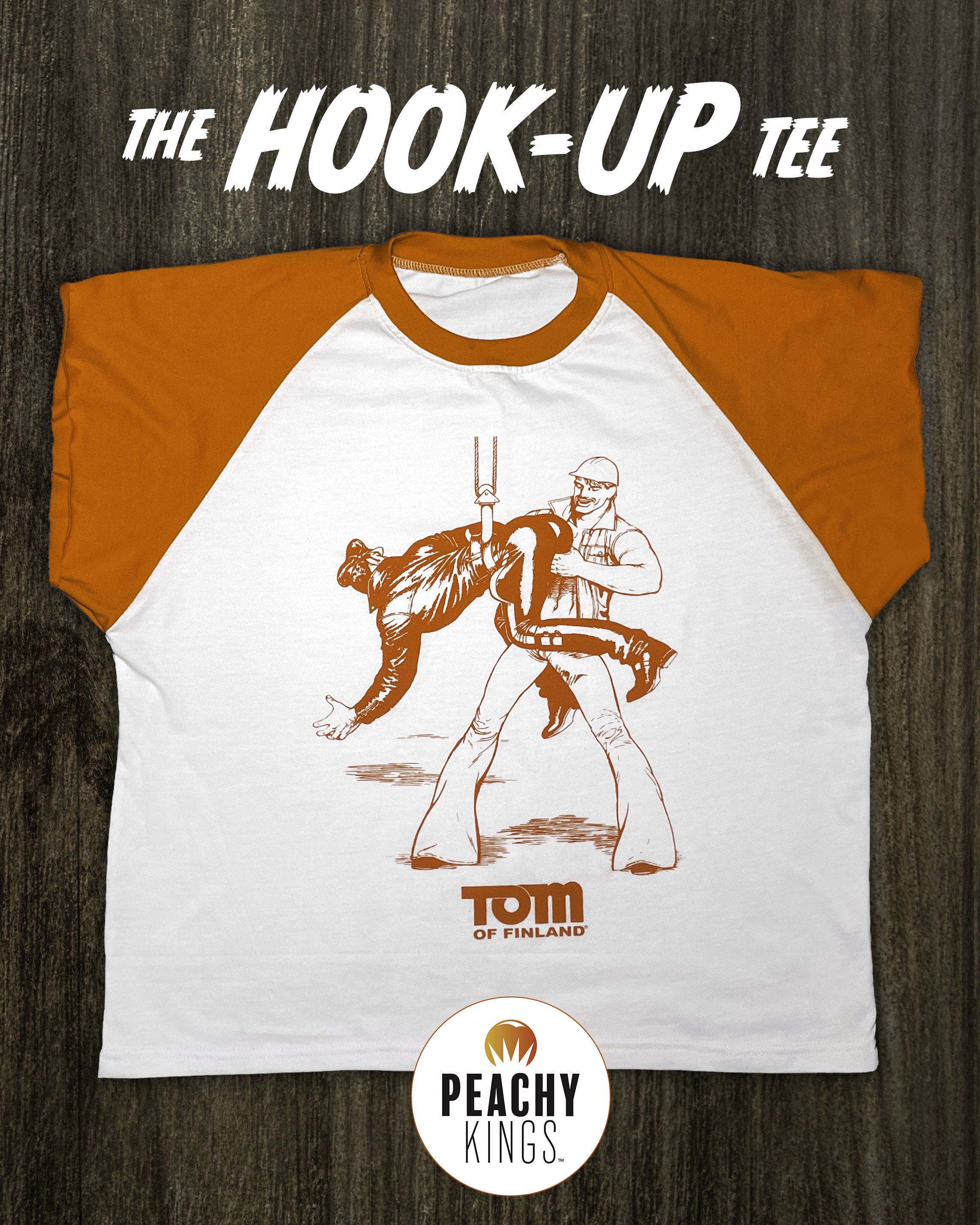 Tom of Finland "HOOK UP" Ringer Tee