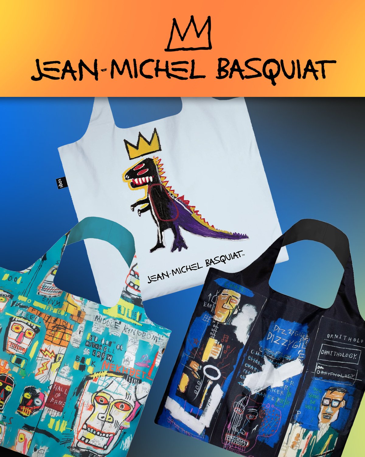 BASQUIAT Tote Bags